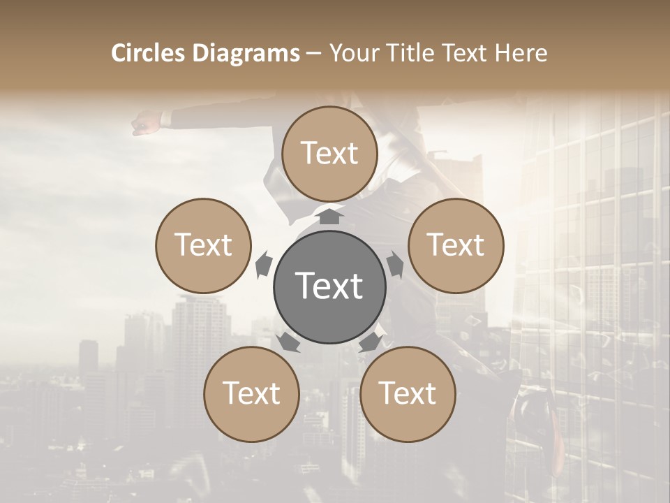 Befreiung Freiheit Rausspringen PowerPoint Template