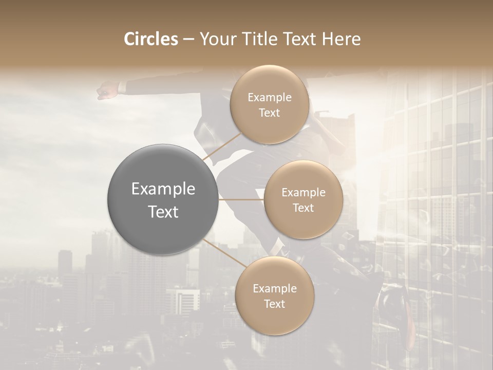 Befreiung Freiheit Rausspringen PowerPoint Template