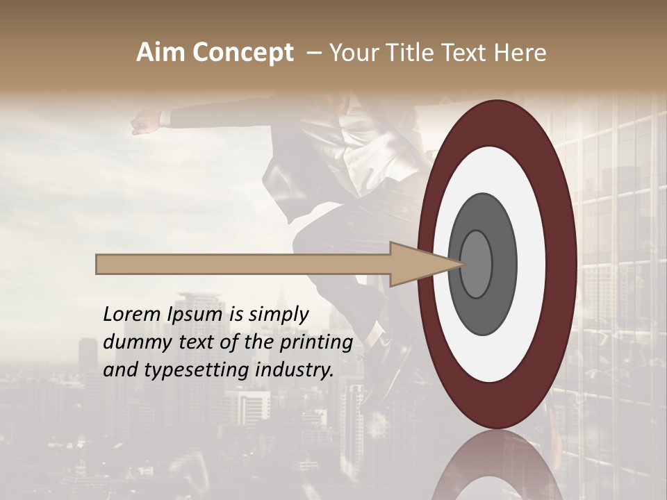 Befreiung Freiheit Rausspringen PowerPoint Template