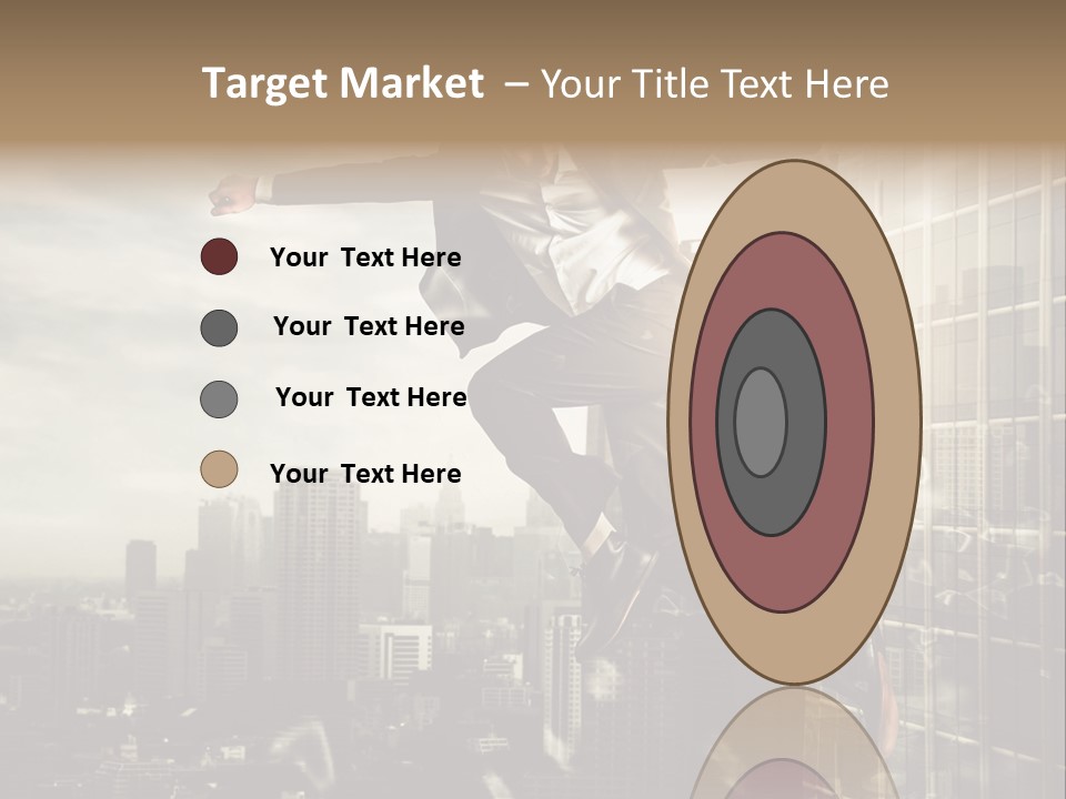 Befreiung Freiheit Rausspringen PowerPoint Template