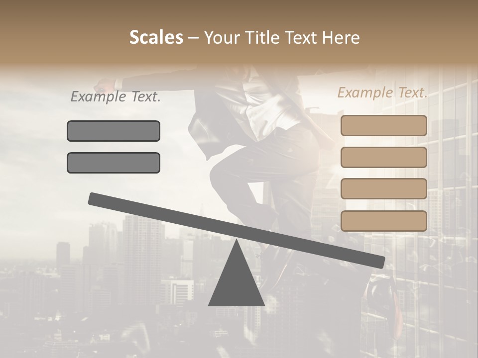 Befreiung Freiheit Rausspringen PowerPoint Template