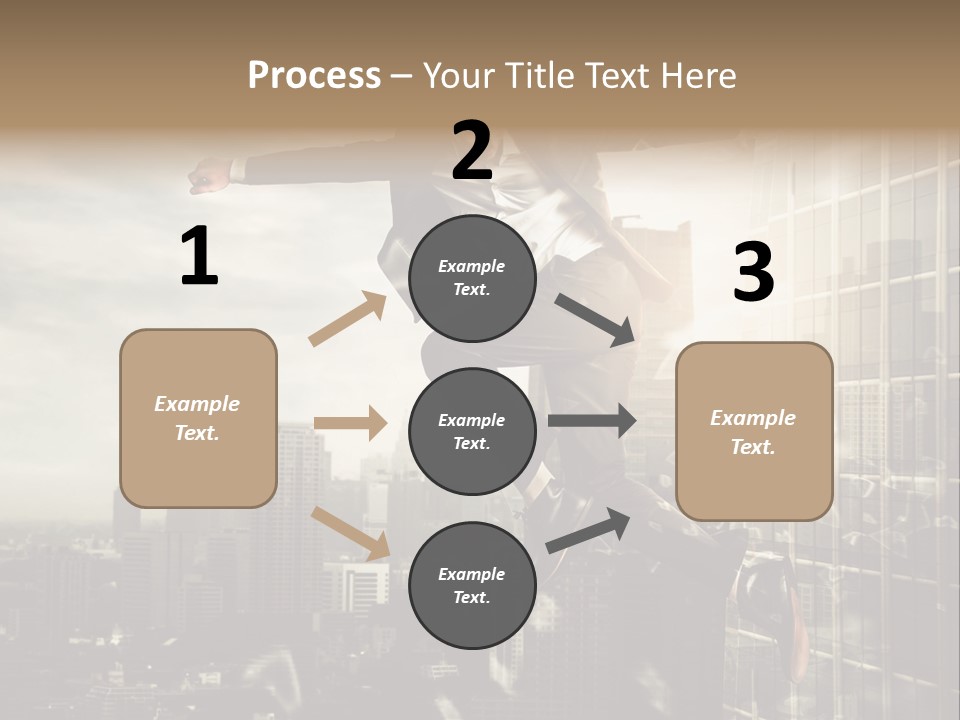 Befreiung Freiheit Rausspringen PowerPoint Template