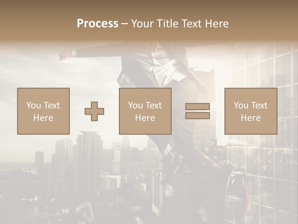 Befreiung Freiheit Rausspringen PowerPoint Template