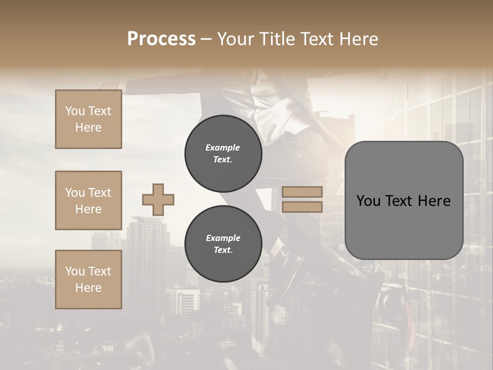 Befreiung Freiheit Rausspringen PowerPoint Template