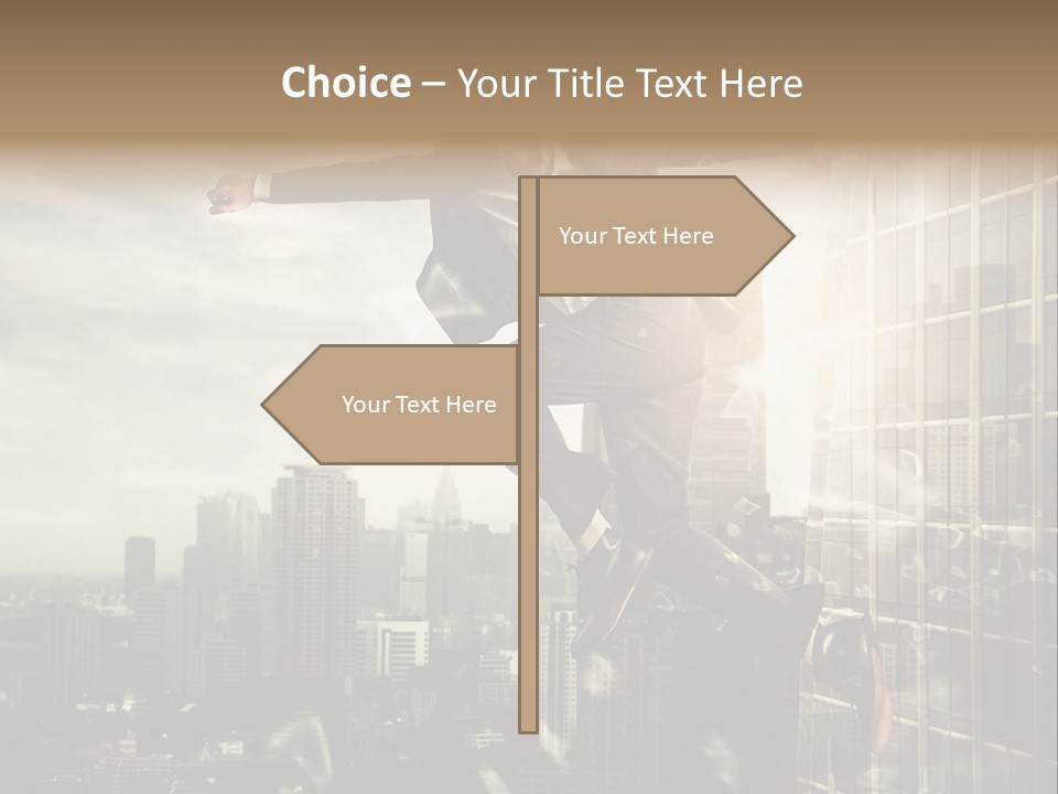 Befreiung Freiheit Rausspringen PowerPoint Template