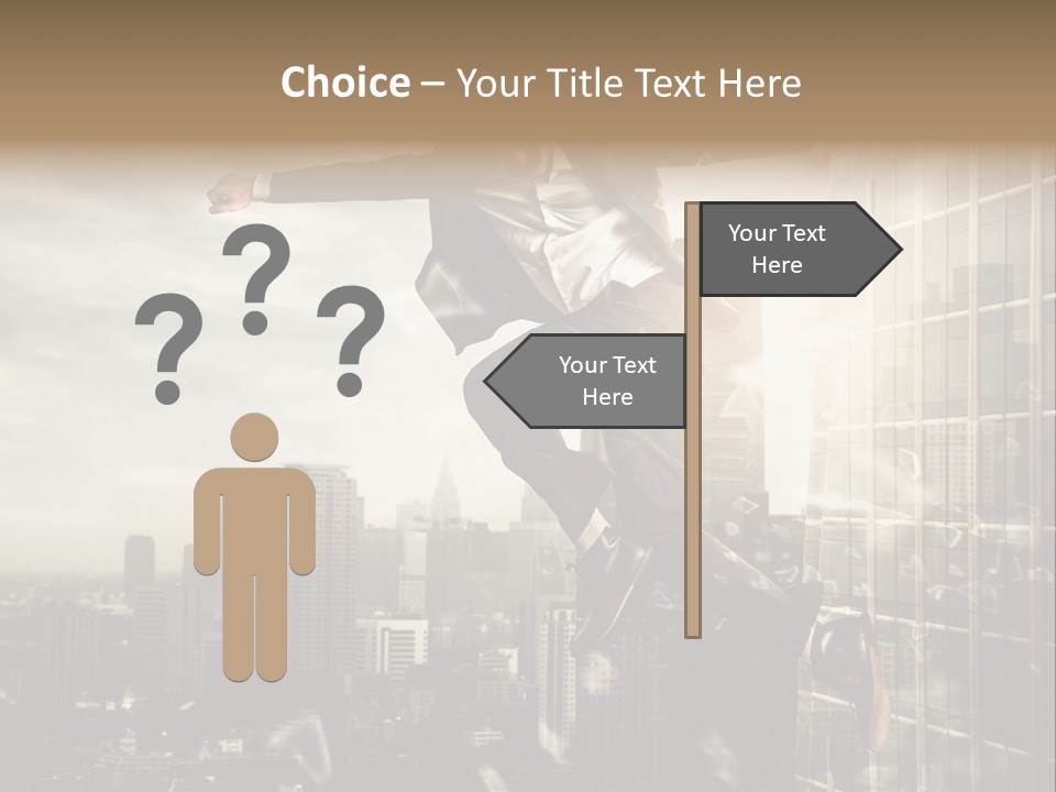 Befreiung Freiheit Rausspringen PowerPoint Template