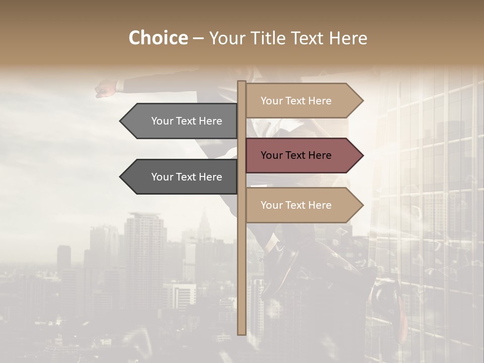 Befreiung Freiheit Rausspringen PowerPoint Template
