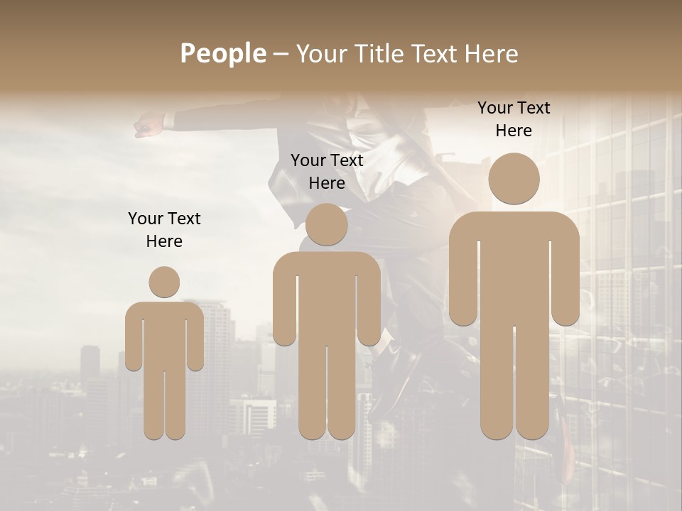 Befreiung Freiheit Rausspringen PowerPoint Template