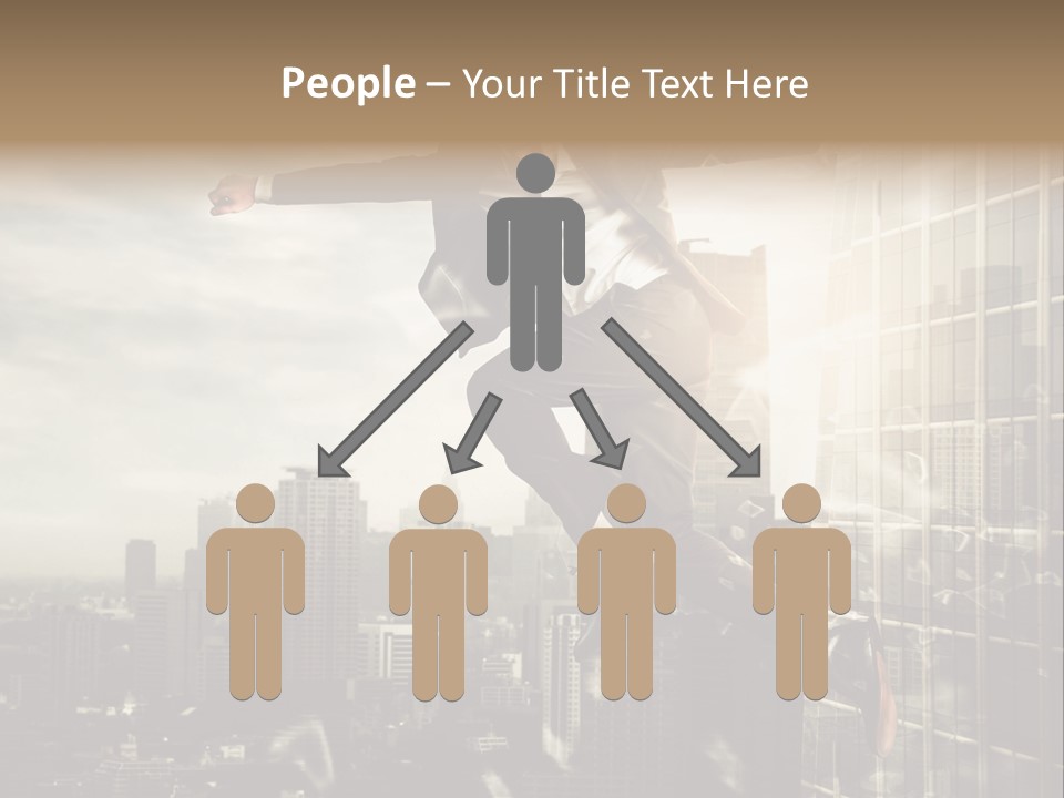 Befreiung Freiheit Rausspringen PowerPoint Template