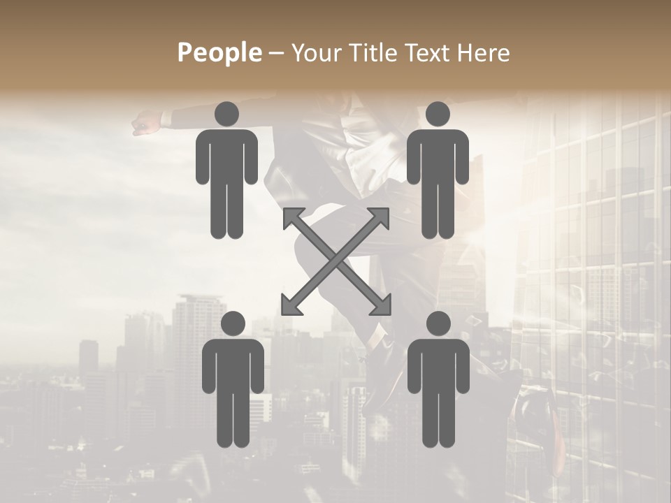 Befreiung Freiheit Rausspringen PowerPoint Template