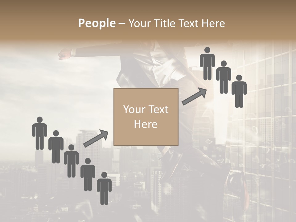 Befreiung Freiheit Rausspringen PowerPoint Template