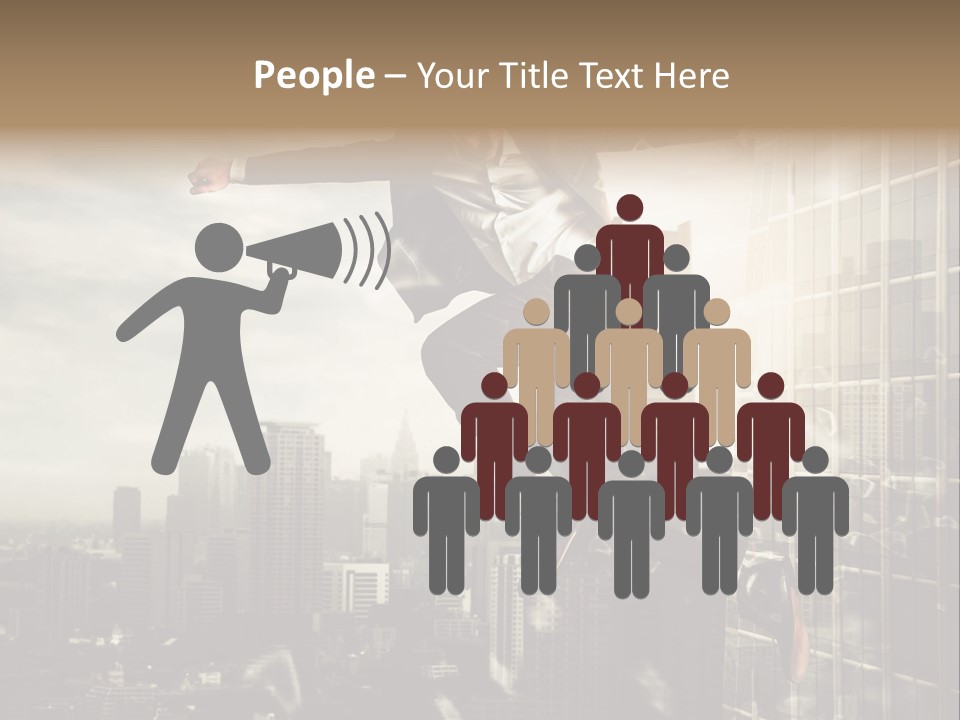 Befreiung Freiheit Rausspringen PowerPoint Template