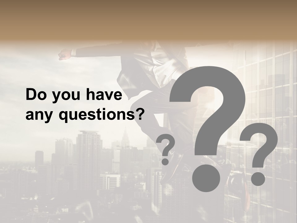 Befreiung Freiheit Rausspringen PowerPoint Template