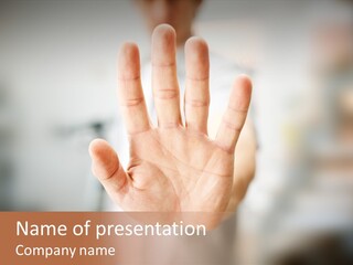 Head Gesture Relax PowerPoint Template