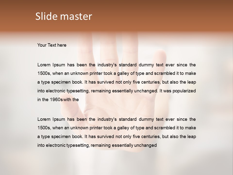 Head Gesture Relax PowerPoint Template