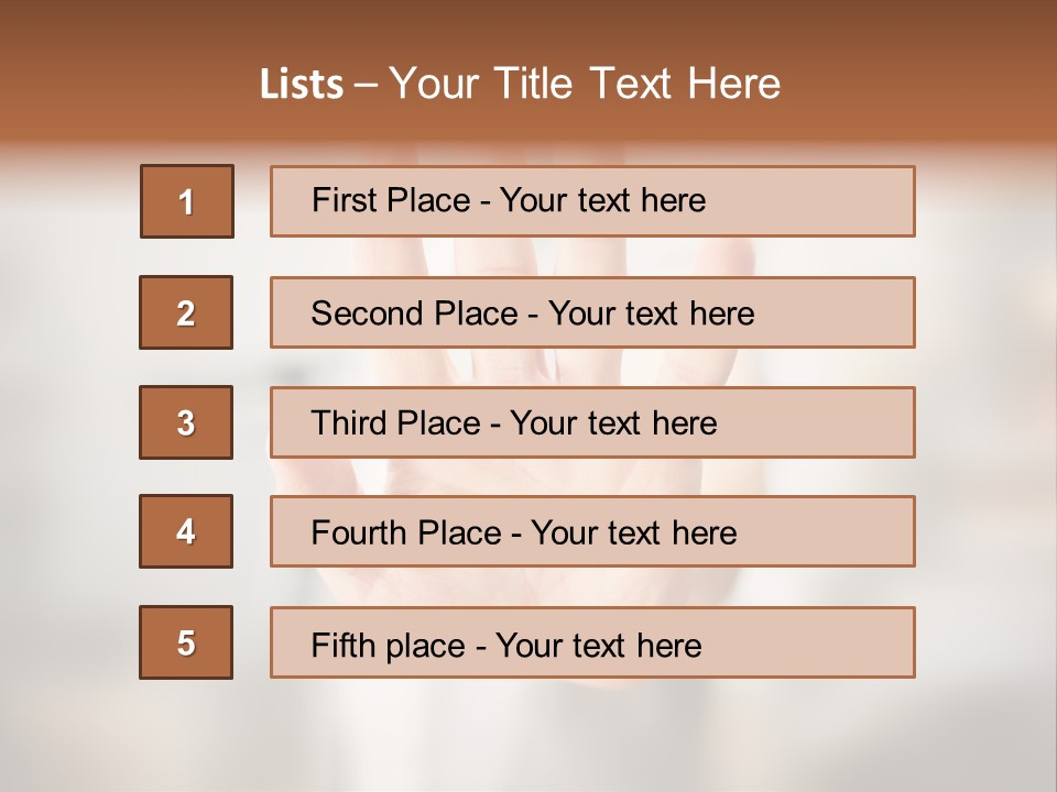 Head Gesture Relax PowerPoint Template