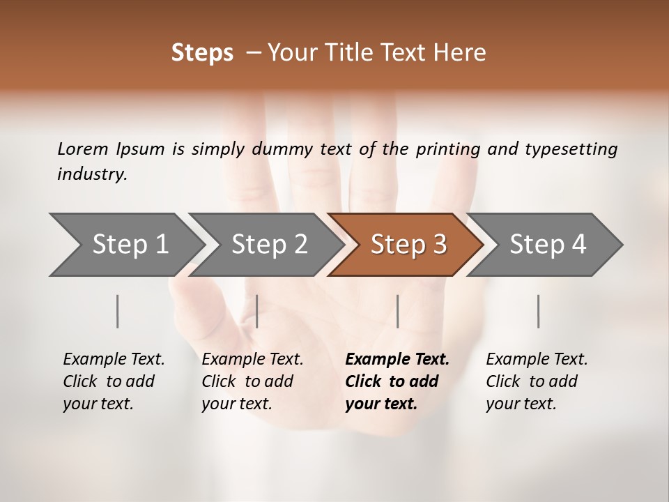 Head Gesture Relax PowerPoint Template