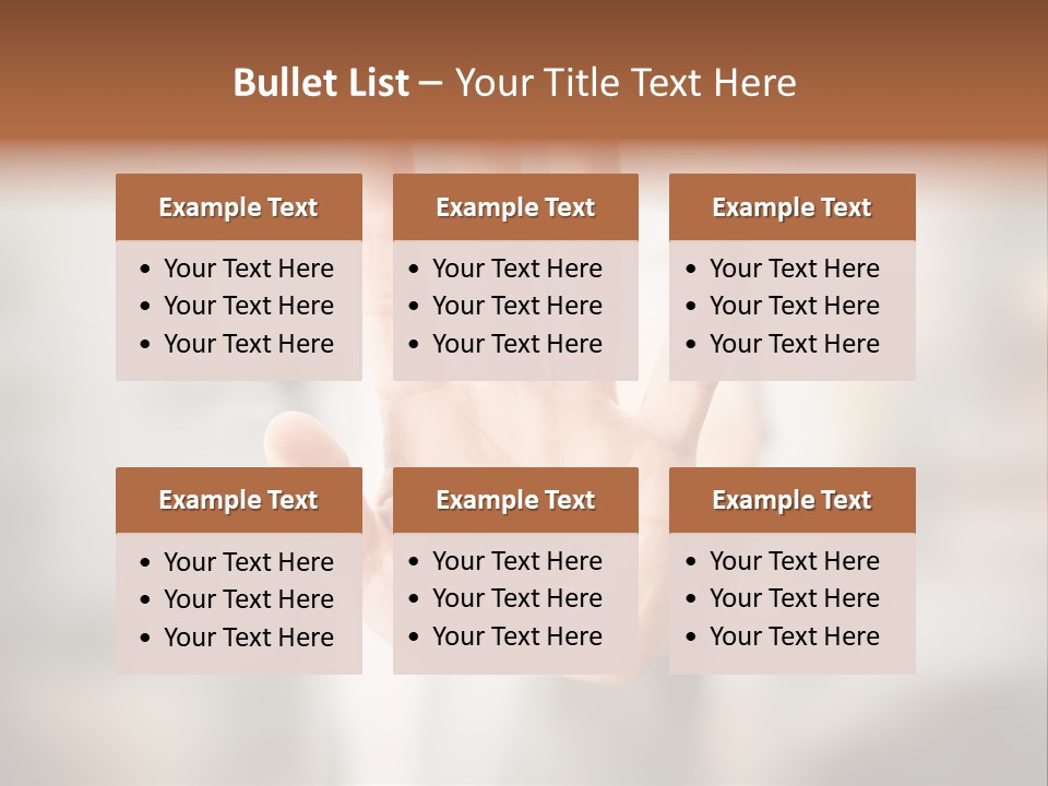 Head Gesture Relax PowerPoint Template