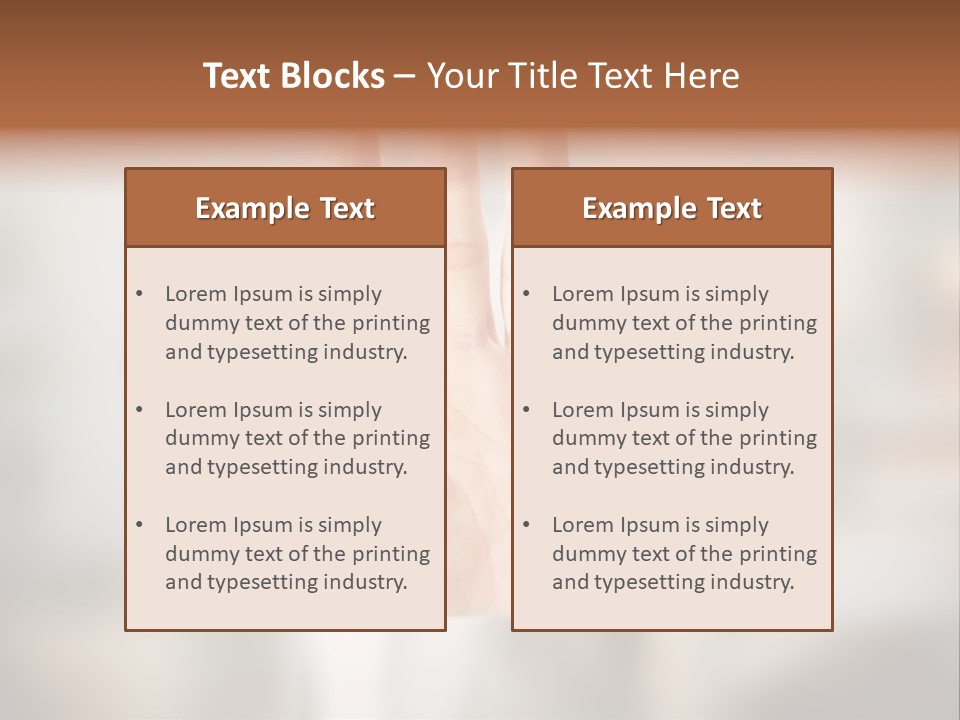 Head Gesture Relax PowerPoint Template