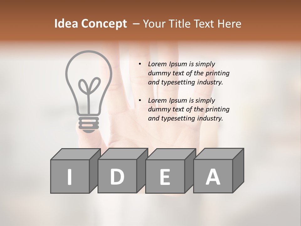 Head Gesture Relax PowerPoint Template