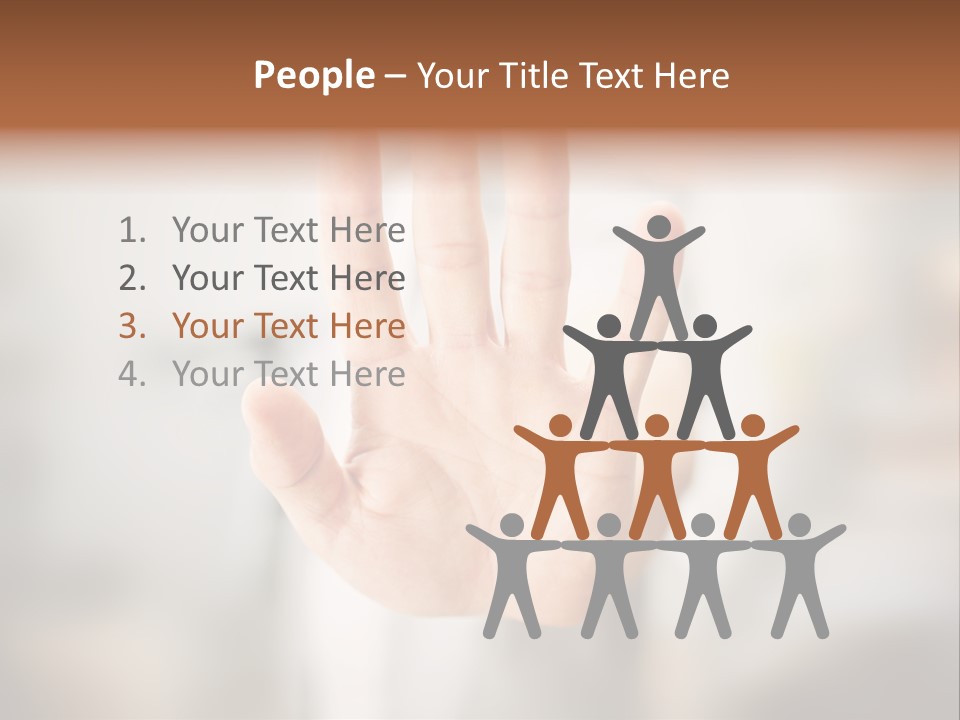 Head Gesture Relax PowerPoint Template