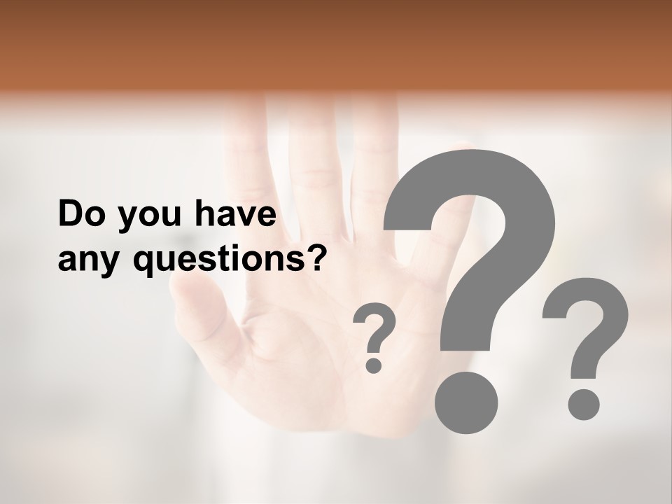 Head Gesture Relax PowerPoint Template