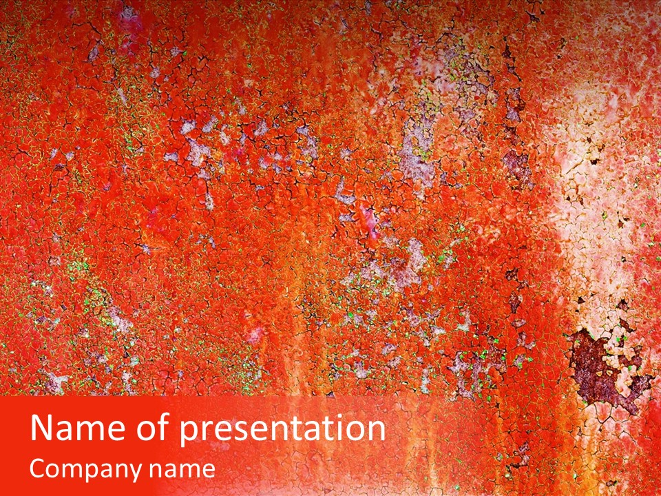 Corrosion Poster Messy PowerPoint Template