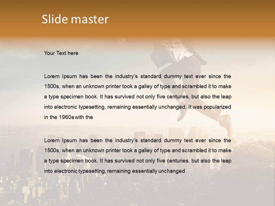 Drive Extreme Businessman PowerPoint Template