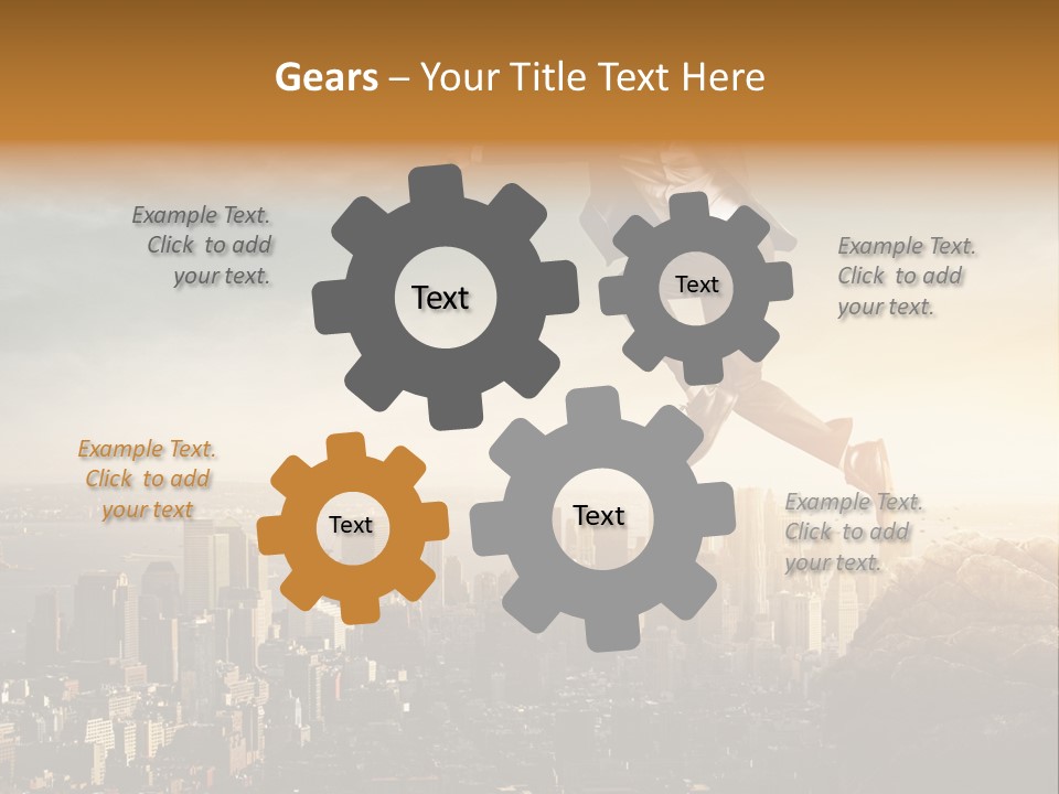 Drive Extreme Businessman PowerPoint Template