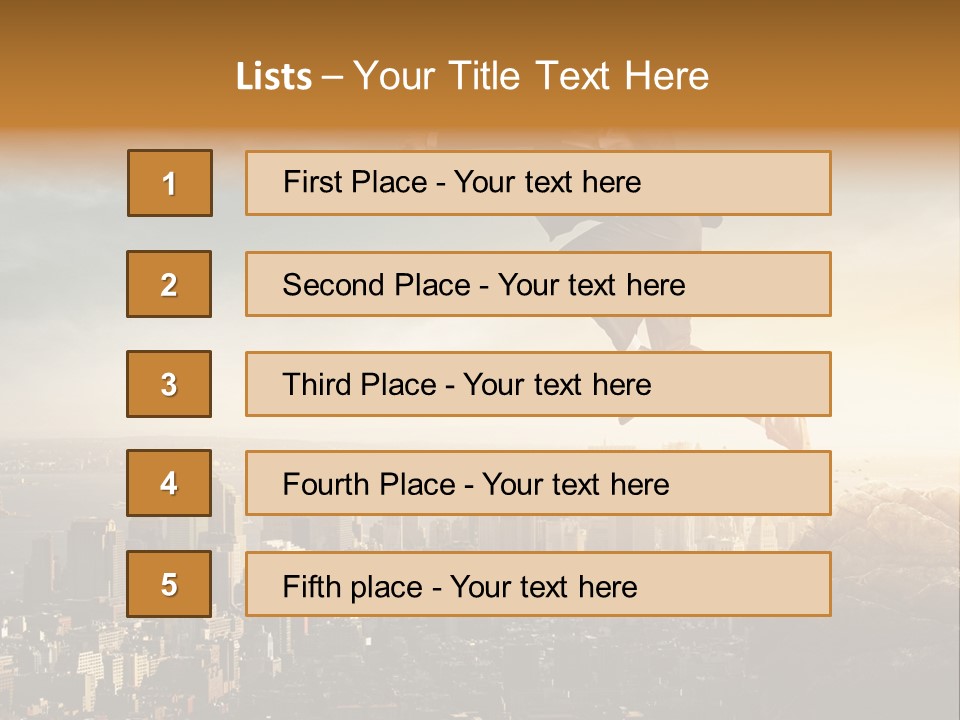 Drive Extreme Businessman PowerPoint Template