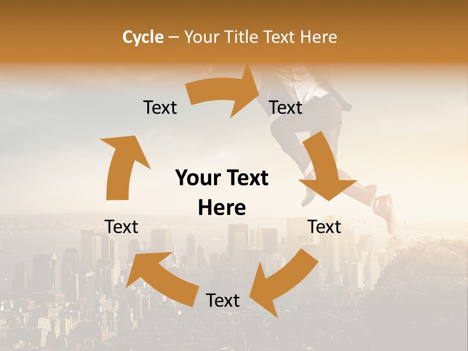 Drive Extreme Businessman PowerPoint Template