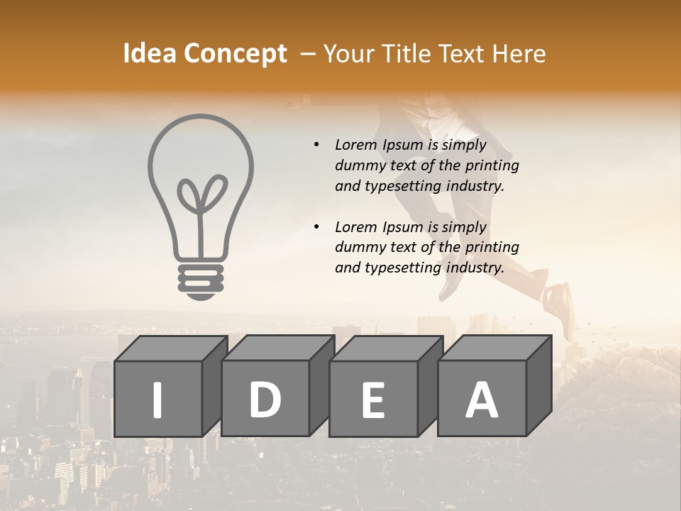 Drive Extreme Businessman PowerPoint Template