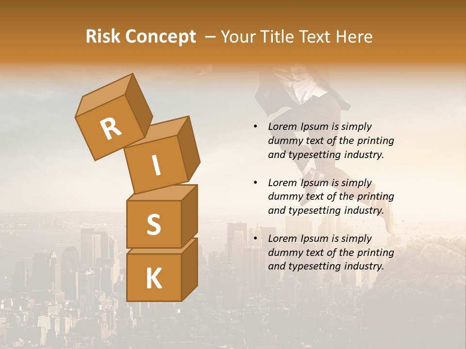 Drive Extreme Businessman PowerPoint Template