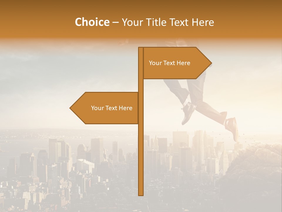 Drive Extreme Businessman PowerPoint Template