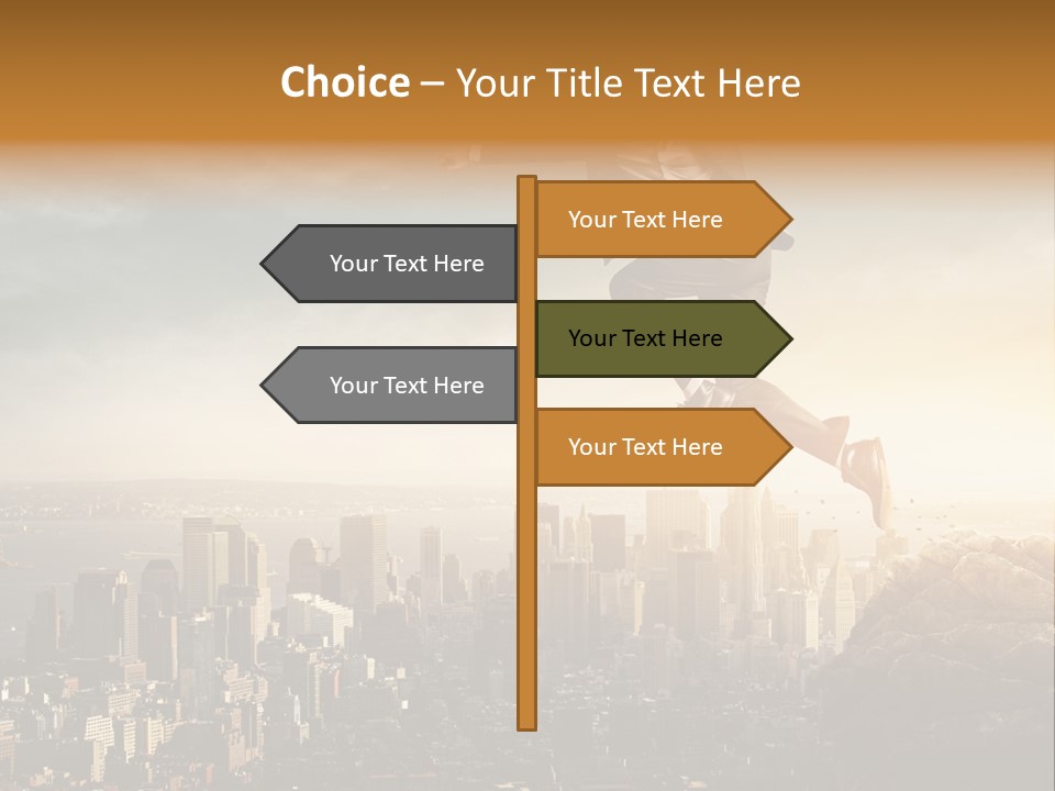 Drive Extreme Businessman PowerPoint Template