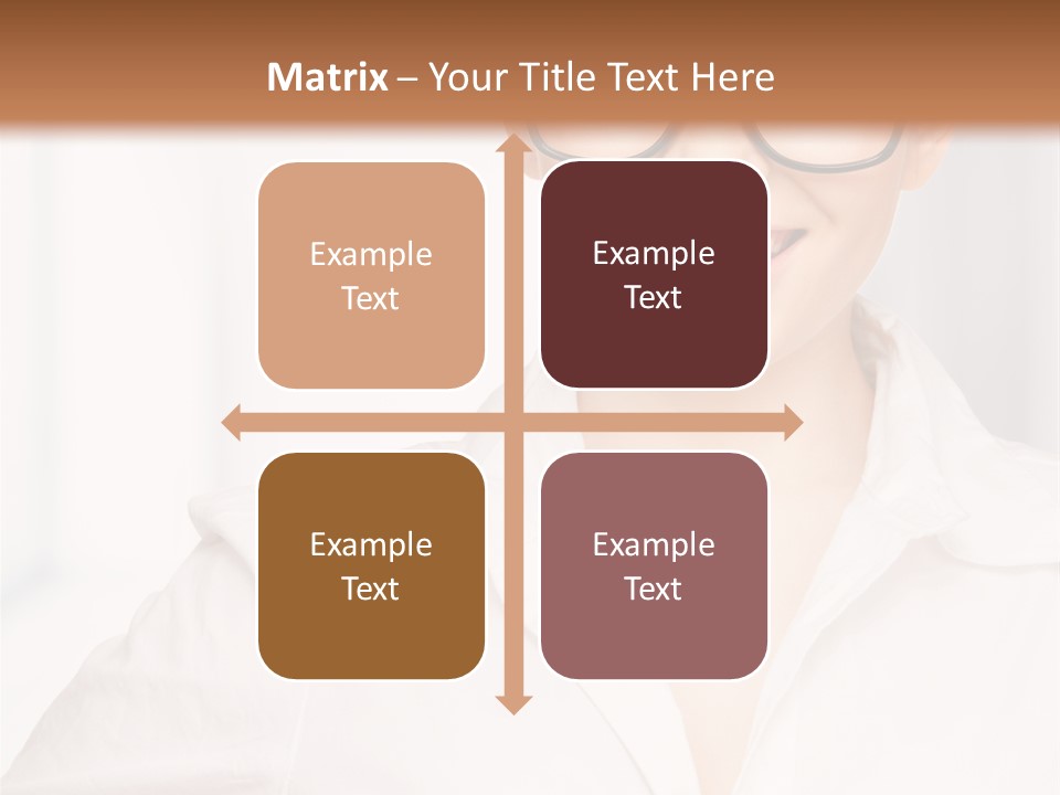 Girl Person Looking PowerPoint Template