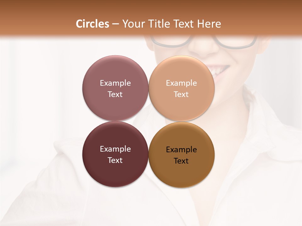 Girl Person Looking PowerPoint Template