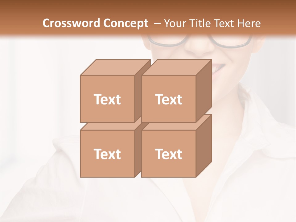 Girl Person Looking PowerPoint Template