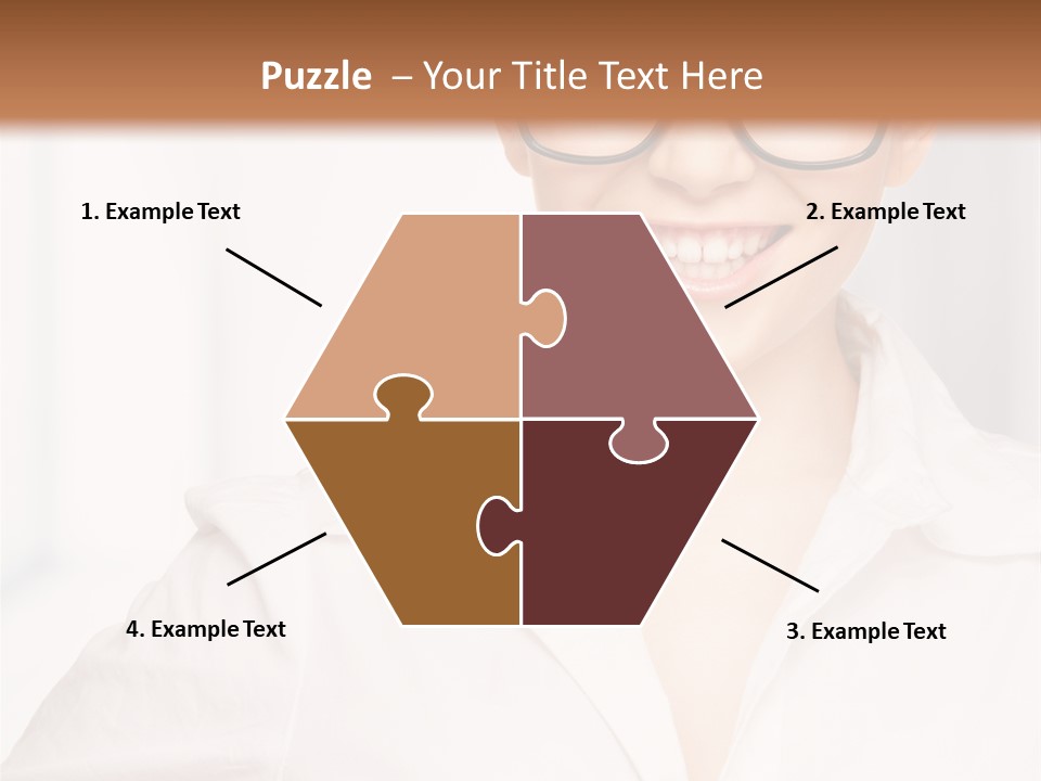 Girl Person Looking PowerPoint Template