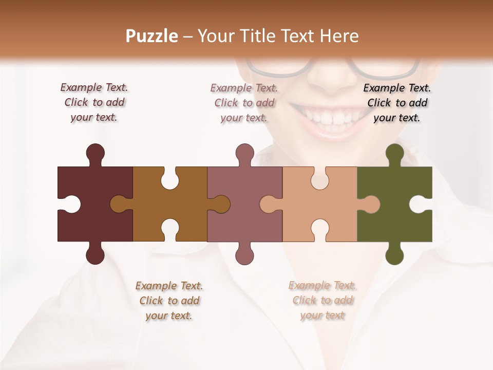 Girl Person Looking PowerPoint Template