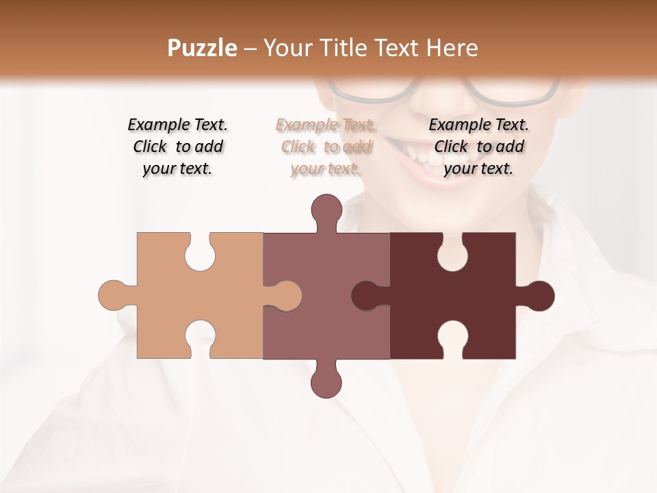 Girl Person Looking PowerPoint Template