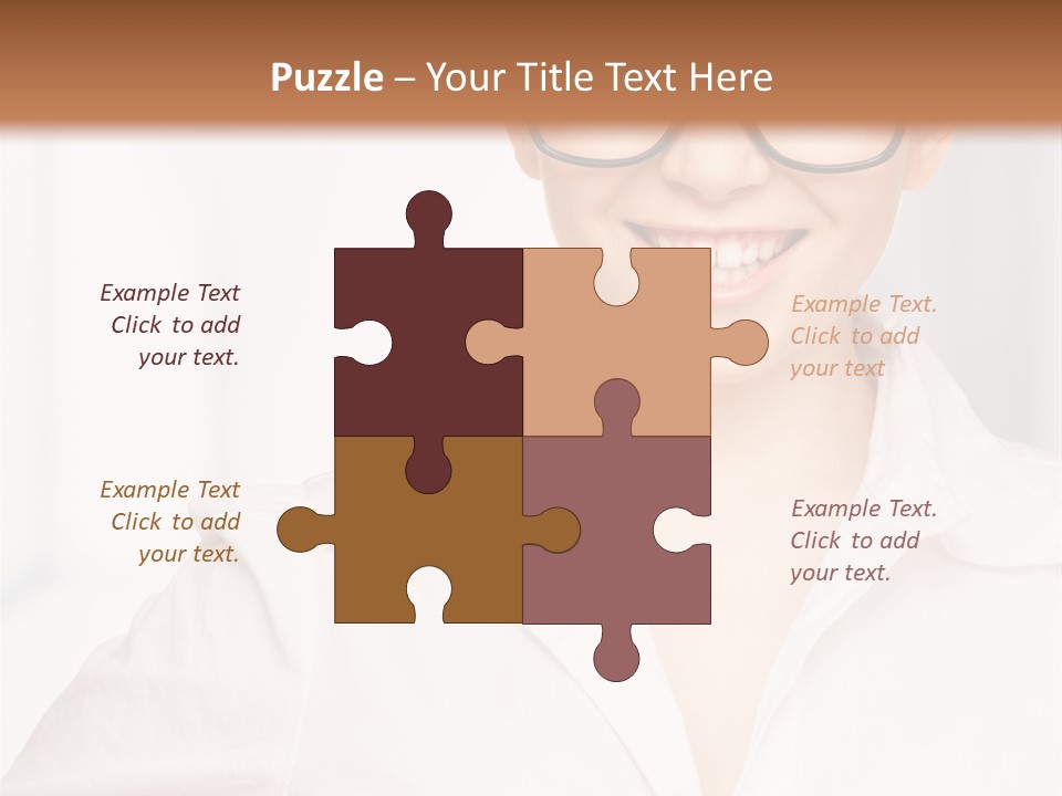 Girl Person Looking PowerPoint Template