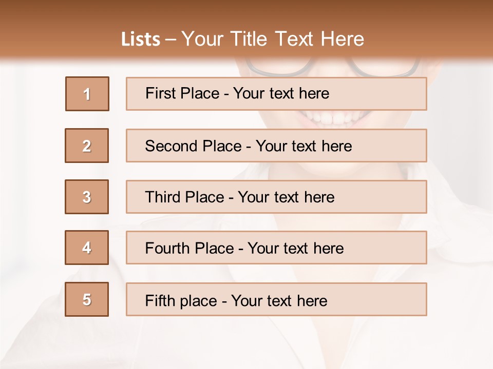 Girl Person Looking PowerPoint Template
