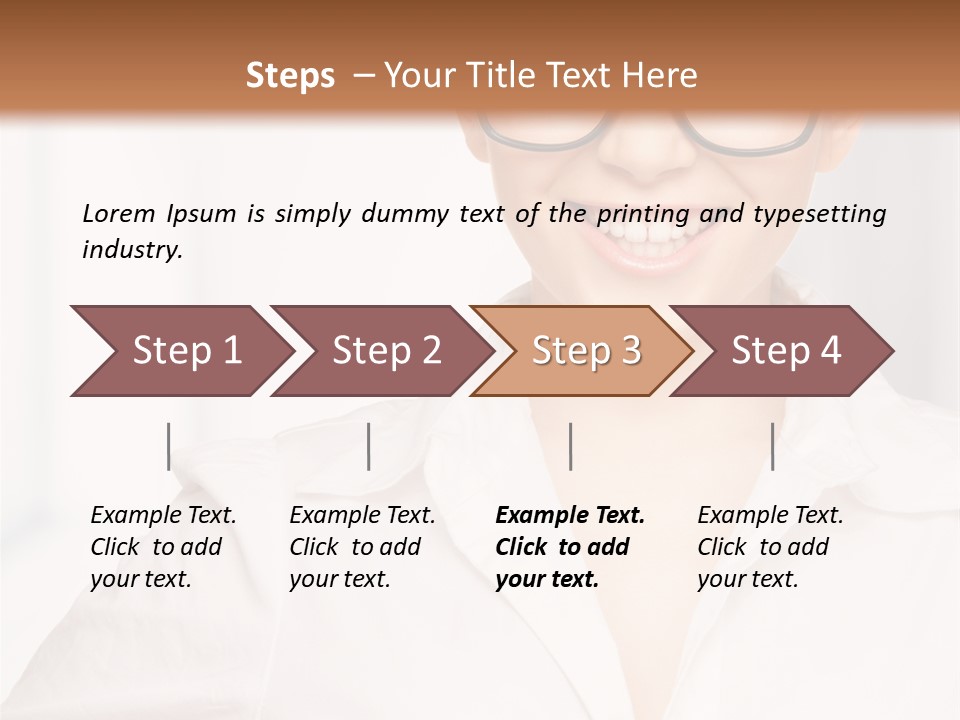 Girl Person Looking PowerPoint Template