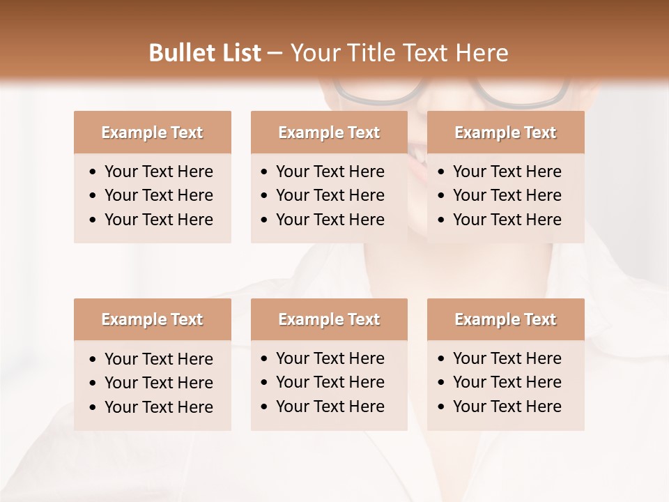 Girl Person Looking PowerPoint Template