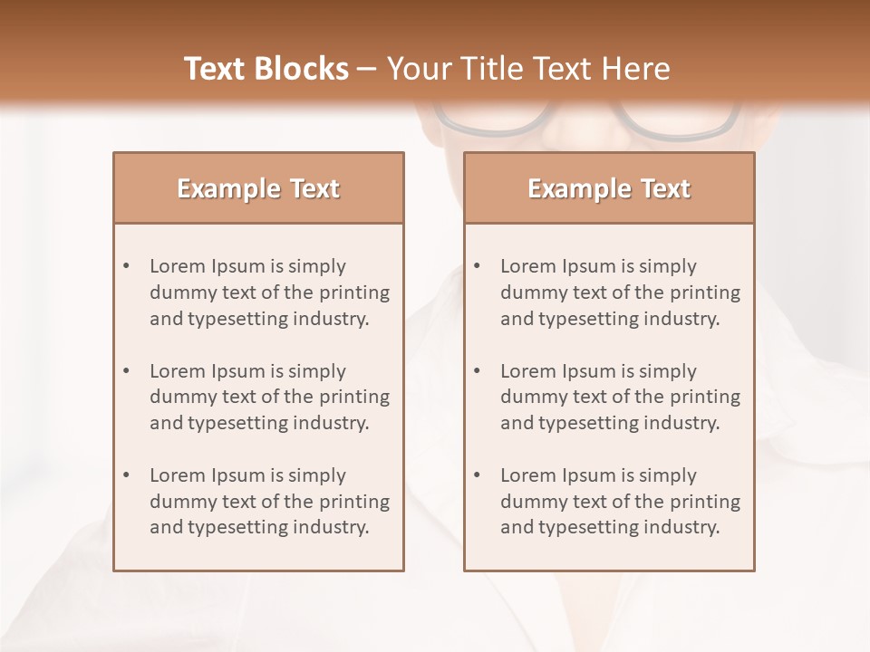 Girl Person Looking PowerPoint Template