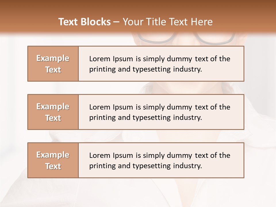 Girl Person Looking PowerPoint Template