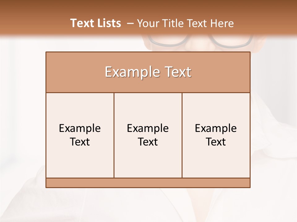 Girl Person Looking PowerPoint Template