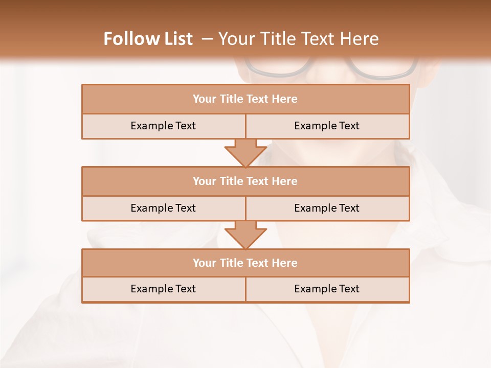 Girl Person Looking PowerPoint Template