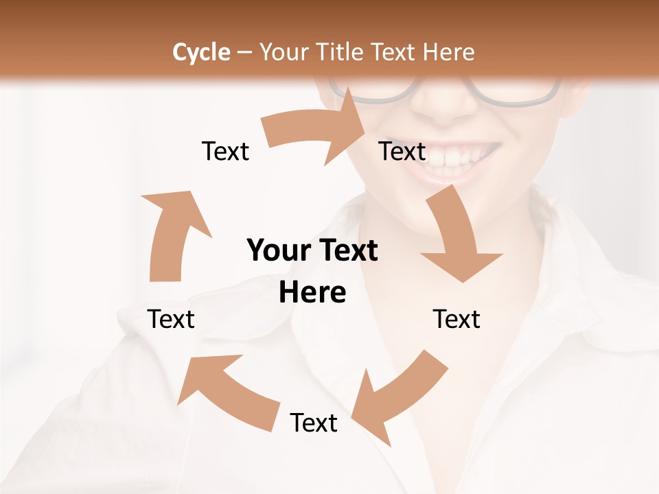 Girl Person Looking PowerPoint Template